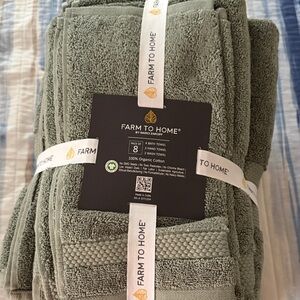 FARM TO HOME-Green Bath Towel Set